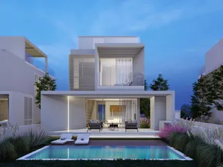 Новая резиденция с бассейном и детской площадкой в престижном районе, в 150 метрах от пляжа, Пафос, Кипр