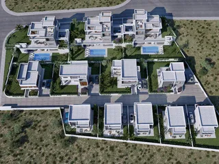 Современные высококачественные виллы с видом на море в Агиос Тихонасе, Лимассол, Кипр