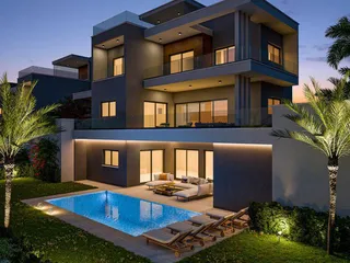 Современные высококачественные виллы с видом на море в Агиос Тихонасе, Лимассол, Кипр