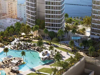 Квартиры под аренду на первой линии в высотной резиденции, Лимассол, Кипр