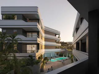 Квартиры в современной резиденции с бассейном и панорамным видом в живописном районе, Лимассол, Кипр