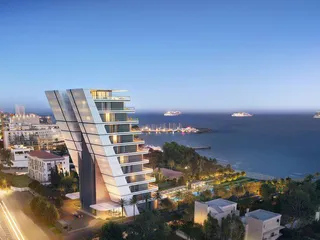 Новая резиденция с панорамным видом на море и прямым выходом на пляж, Лимассол, Кипр