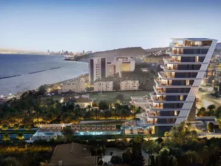 Новая резиденция с панорамным видом на море и прямым выходом на пляж, Лимассол, Кипр