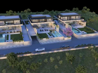 Элитные виллы с панорамным видом на первой линии у моря, Айя-Напа, Кипр