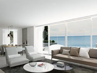 Новые виллы прямо на пляже в жилом комплексе с портом, торговой зоной и спорткомплексом, Айя-Напа, Фамагуста, Кипр