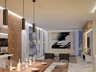 Новые виллы прямо на пляже в жилом комплексе с портом, торговой зоной и спорткомплексом, Айя-Напа, Фамагуста, Кипр