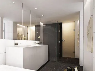 Новые виллы прямо на пляже в жилом комплексе с портом, торговой зоной и спорткомплексом, Айя-Напа, Фамагуста, Кипр