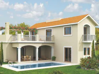 Стильный комплекс вилл с бассейнами рядом с гаванью и набережной, Лимассол, Кипр