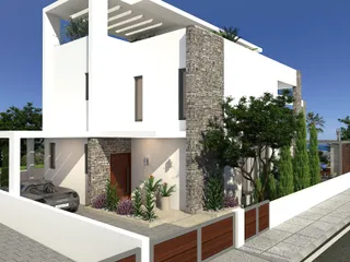 Элитные виллы на берегу моря с бассейнами и садами на крыше, Кисонерга, Кипр