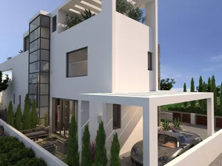 Элитные виллы на берегу моря с бассейнами и садами на крыше, Кисонерга, Кипр