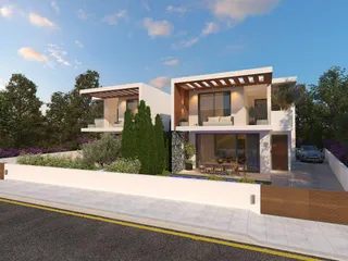 Комплекс элитных вилл с садом рядом с морем, Героскипу, Кипр