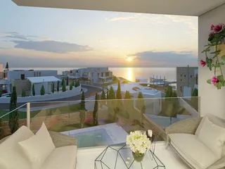 Современные виллы с бассейнами в 300 метрах от моря, Хлорака, Кипр