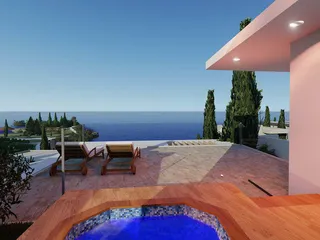 Элитные виллы на берегу моря с бассейнами и садами, Хлорака, Кипр