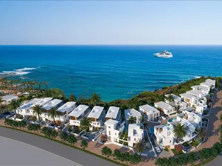 Элитные виллы на берегу моря с бассейнами и садами, Хлорака, Кипр