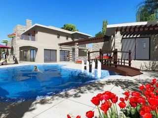 Резиденция с бассейном и рестораном рядом с гольф-клубом, Камарес, Кипр