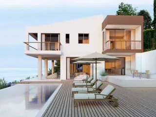 Резиденция с бассейном и рестораном рядом с гольф-клубом, Камарес, Кипр