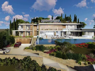 Резиденция с бассейном и рестораном рядом с гольф-клубом, Камарес, Кипр