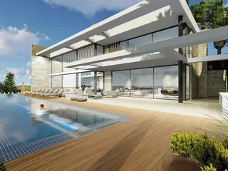 Резиденция с бассейном и рестораном рядом с гольф-клубом, Камарес, Кипр