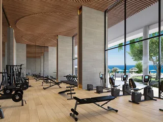 Апартаменты в высотной резиденции на берегу моря с бассейнами и спа-центром, Лимассол, Кипр