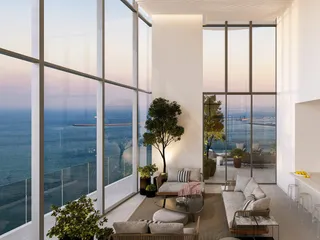 Апартаменты в высотной резиденции на берегу моря с бассейнами и спа-центром, Лимассол, Кипр