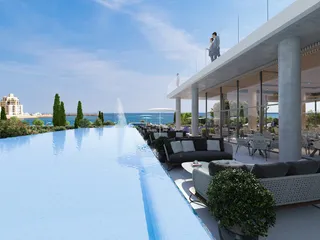 Апартаменты в высотной резиденции на берегу моря с бассейнами и спа-центром, Лимассол, Кипр