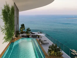 Апартаменты в высотной резиденции на берегу моря с бассейнами и спа-центром, Лимассол, Кипр