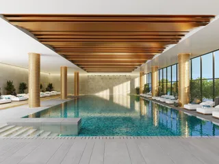 Апартаменты в высотной резиденции на берегу моря с бассейнами и спа-центром, Лимассол, Кипр