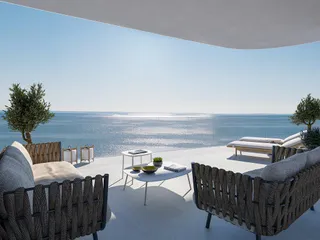 Апартаменты в высотной резиденции на берегу моря с бассейнами и спа-центром, Лимассол, Кипр