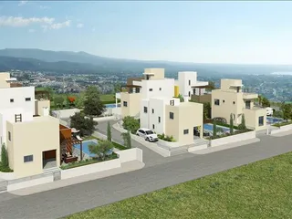 Вилла с бассейном и панорамным видом рядом с морем, Пафос, Кипр