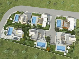 Вилла с бассейном и панорамным видом рядом с морем, Пафос, Кипр