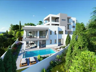 Резиденция с видом на море в спокойном районе, Меса Хорио, Пафос, Кипр