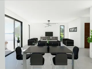 Резиденция с видом на море в спокойном районе, Меса Хорио, Пафос, Кипр