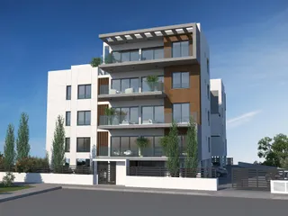 Закрытая резиденция с зелеными зонами и парковкой в центре Лимассола, Кипр