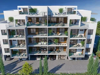 Закрытая резиденция с зелеными зонами и парковкой в центре Лимассола, Кипр