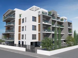 Закрытая резиденция с зелеными зонами и парковкой в центре Лимассола, Кипр