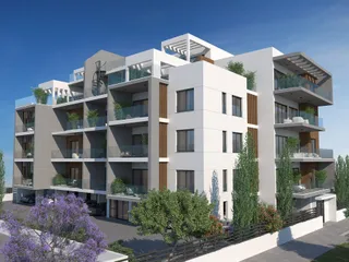 Закрытая резиденция с зелеными зонами и парковкой в центре Лимассола, Кипр