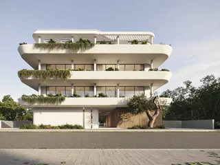 Новая малоэтажная резиденция с бассейном в 600 метрах от моря, Като Пафос, Кипр