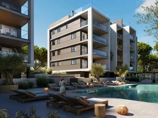 Современная резиденция с бассейном в 900 метрах от пляжа, Лимассол, Кипр