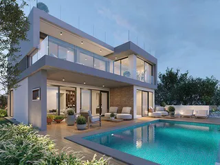 Новая резиденция в 200 метрах от пляжа и в 100 метрах от поля для гольфа, Кисонерга, Кипр