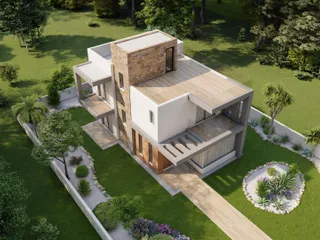 Комплекс просторных вилл рядом со школой и центром Пафоса, Кипр