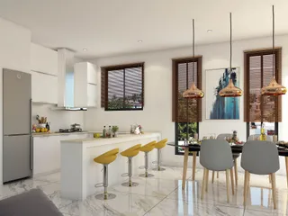 Двухуровневые апартаменты в 30 метрах от пляжа и рядом с центром Пафоса, Кипр