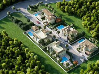 Виллы в закрытой резиденции в 100 метрах от моря, Хлорака, Кипр