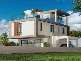 Комплекс вилл с бассейнами рядом с пляжем, Ливадия, Кипр