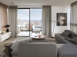 Жилой комплекс с просторными террасами, рядом с деловым центром и пляжем, Агиос Афанасиос, Лимасcол, Кипр