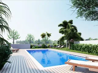 Резиденция с бассейном и видом на побережье, Агиос Афанасиос, Кипр