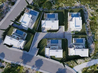 Элитный комплекс вилл с бассейнами рядом с пляжем, Пафос, Кипр