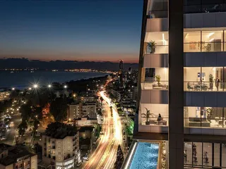 Высотная резиденция с бассейном и панорамным видом в 100 метрах от моря, Гермасойя, Кипр