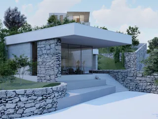 Виллы с садами, террасами и бассейнами, с видом на море, в живописном городке Агиос Тихонас, Лимассол, Кипр