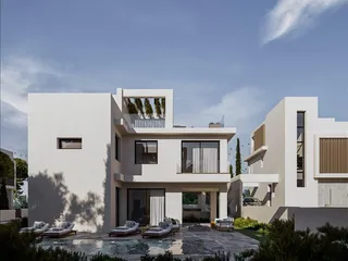 Новый комплекс вилл с бассейнами, садами и живописными видами в 800 метрах от пляжа, Протарас, Кипр