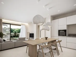 Жилой комплекс с садом и видом на город, море и бассейн, Паралимни, Кипр